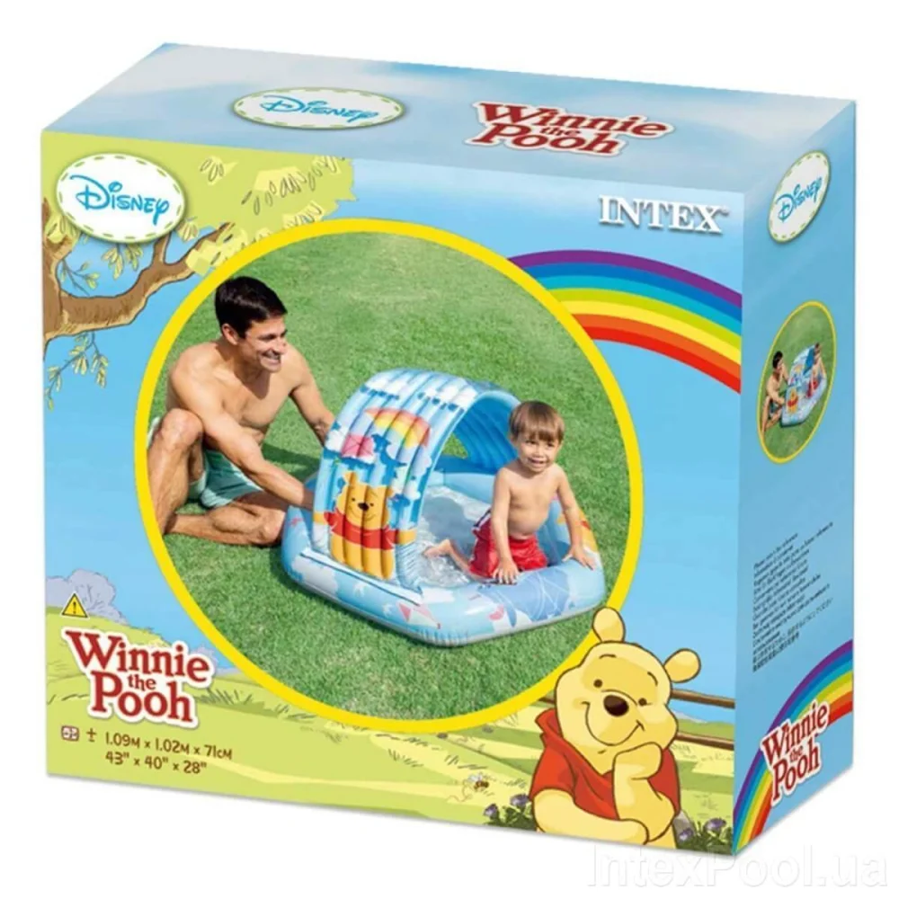 Brinquedos - Piscina Ursinho Pooh Arco-ris 41L - Intex - Loja Virtual |  Yupii Brinquedos & Baby