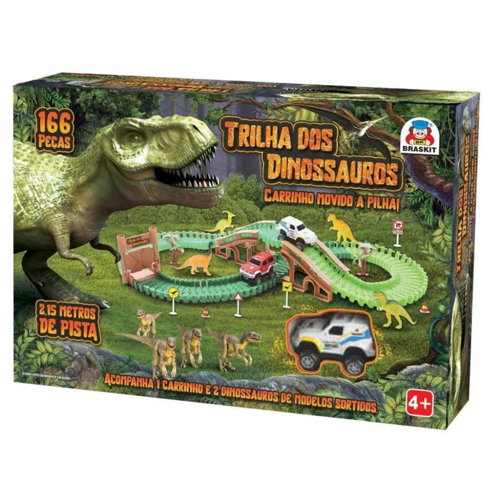 Carrinhos - Pista Trilha dos Dinossauros - Braskit - Loja Virtual